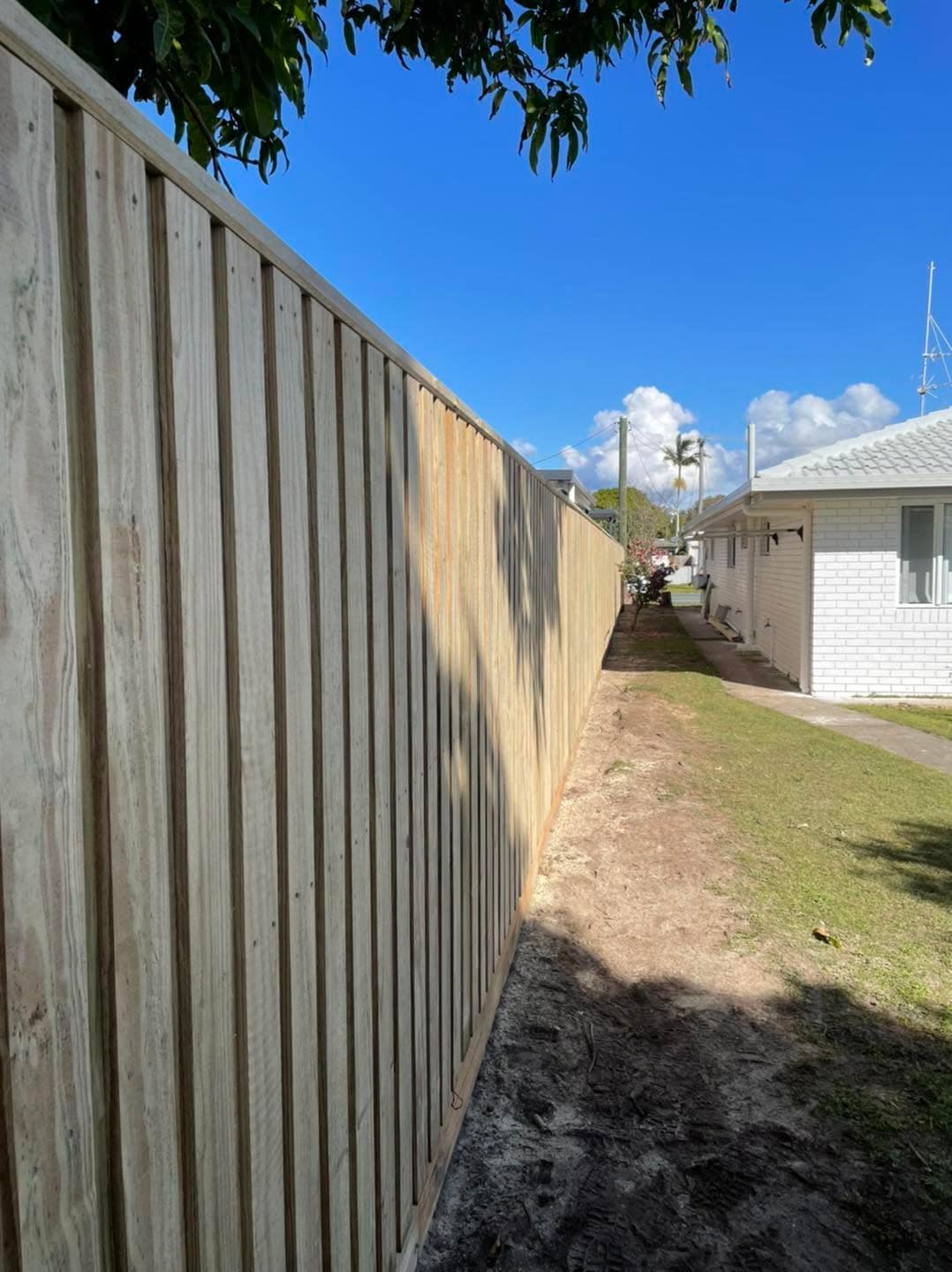 Treated Pine Side Boundary